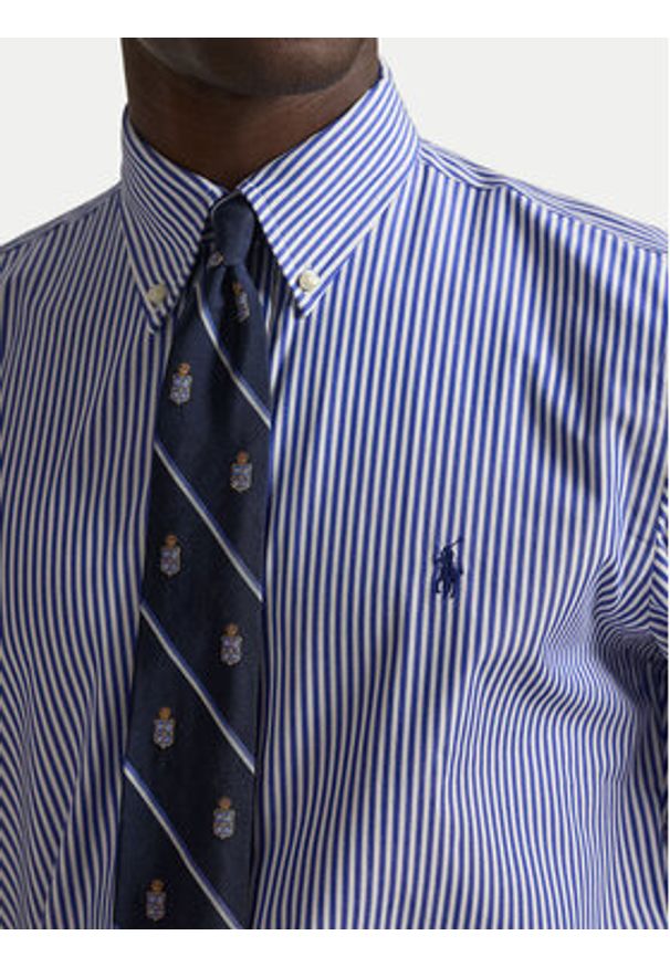Polo Ralph Lauren Koszula 710928255008 Niebieski Custom Fit. Typ kołnierza: polo. Kolor: niebieski. Materiał: bawełna