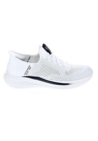 skechers - Buty sportowe SLIP-INS męskie Skechers Slade Quinto. Kolor: biały. Materiał: materiał. Szerokość cholewki: normalna #1