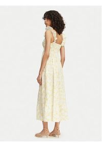 Vero Moda Sukienka letnia Dichte 10341603 Żółty Regular Fit. Kolor: żółty. Materiał: bawełna. Sezon: lato #3