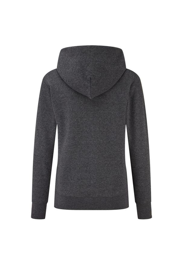 FRUIT OF THE LOOM - Bluza Damska Z Kapturem Classic Heather. Typ kołnierza: kaptur. Kolor: szary