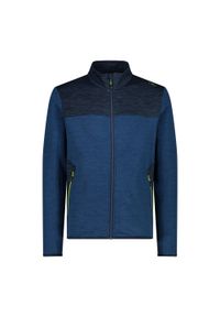 Bluza męska turystyczna CMP 33E5977. Kolor: niebieski. Materiał: polar. Sport: turystyka piesza