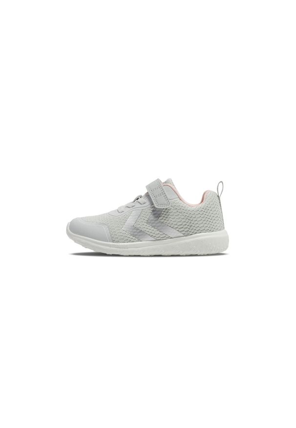 Sneakersy dla dzieci Hummel Actus Recycled. Okazja: na uczelnię. Zapięcie: rzepy. Kolor: szary. Sport: joga i pilates