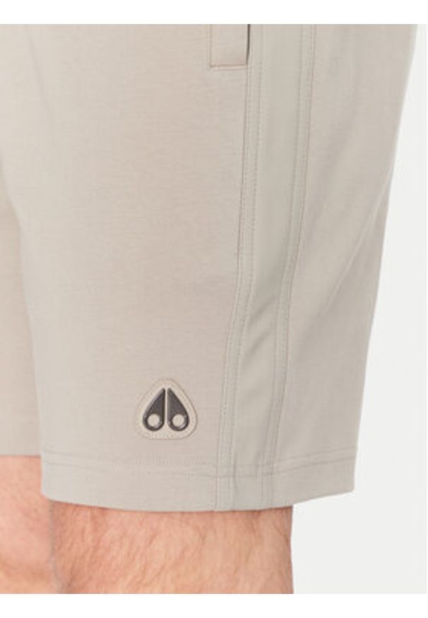 Moose Knuckles Szorty sportowe Dalon M15MR807 Szary Regular Fit. Kolor: szary. Materiał: bawełna. Styl: sportowy