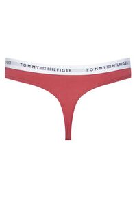 TOMMY HILFIGER - Tommy Hilfiger Stringi UW0UW05875 Różowy. Kolor: różowy. Materiał: bawełna #5