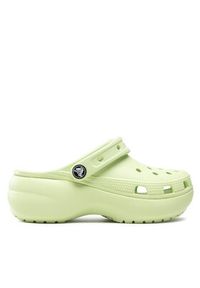 Crocs Klapki Classic Platform Clog 206750 Zielony. Kolor: zielony. Obcas: na platformie #3