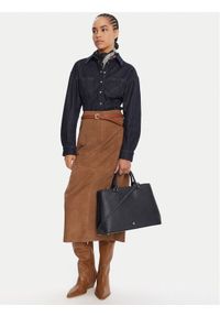 Lauren Ralph Lauren Torebka Hanna 37 431898556001 Granatowy. Kolor: niebieski. Materiał: skórzane #1