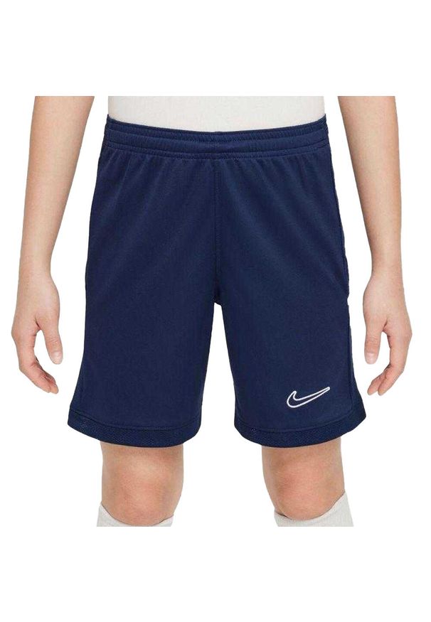 Nike - Spodenki Dziecięce Academy 25 DriFIT. Kolor: niebieski. Styl: sportowy. Sport: turystyka piesza