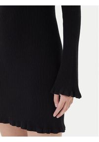 Kontatto Sukienka dzianinowa 3M0819C Czarny Slim Fit. Kolor: czarny. Materiał: wiskoza, syntetyk #3