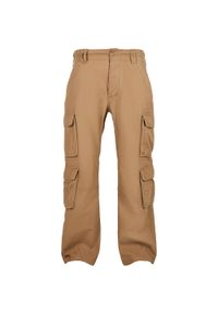 BUILD YOUR BRAND - Spodnie Męskie Pure Vintage Cargo. Kolor: beżowy