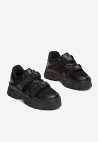 Born2be - Czarne Sneakersy Ethosia. Kolor: czarny #4