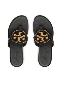 Tory Burch Japonki Metal Miller 136593 Czarny. Kolor: czarny. Materiał: skóra #5