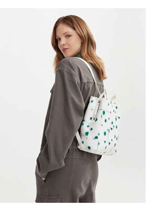 Desigual Plecak 24SAKP13 Biały. Kolor: biały. Materiał: skóra