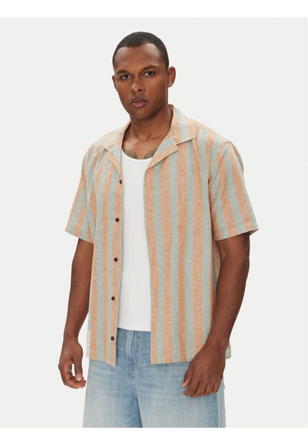 Quiksilver Koszula Sunset Song EQYWT04610 Beżowy Regular Fit. Kolor: beżowy. Materiał: bawełna