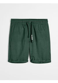 Sinsay - Szorty slim basic - zielony. Kolor: zielony #1