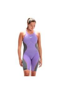 Strój pływacki Startowy Speedo Lzr Pure Intent. Kolor: szary, wielokolorowy, fioletowy. Materiał: nylon, elastan, poliamid