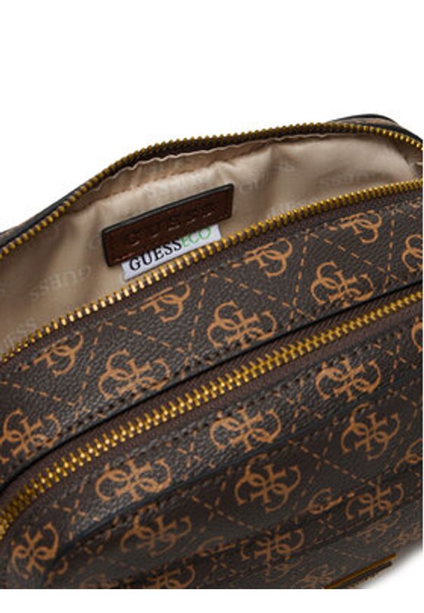 Guess Kosmetyczka PMMILO P5461 Brązowy. Kolor: brązowy. Materiał: skóra