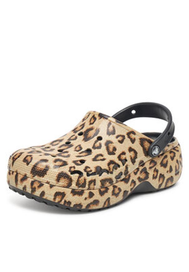 Crocs Klapki BAYA PLATFORM CLOG 208712-0C4 Beżowy. Kolor: beżowy. Obcas: na platformie