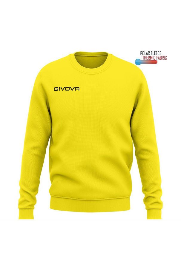 Givova Maglia Polarfleece G/Collo One - 4XS. Kolor: żółty. Sport: piłka nożna