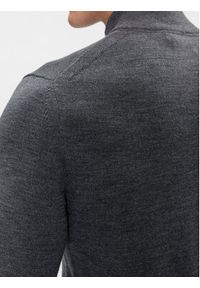 Calvin Klein Sweter K10K110421 Szary Regular Fit. Kolor: szary. Materiał: wełna #5