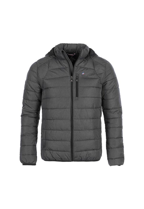 PEAK MOUNTAIN - Kurtka narciarska Peak Mountain Cenzo. Kolor: szary. Materiał: puch. Sezon: zima. Styl: wakacyjny