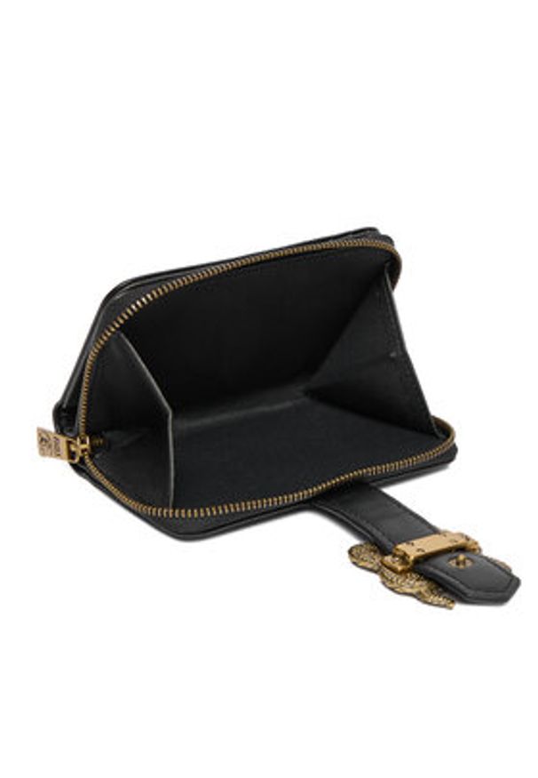 Just Cavalli Duży Portfel Damski 79RA5PA4 ZSA89 Czarny. Kolor: czarny. Materiał: skóra