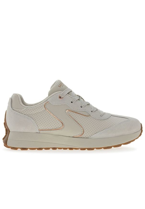 skechers - Buty damskie Skechers Gusto Path 177151OFWT - różowe. Zapięcie: sznurówki. Kolor: różowy. Materiał: zamsz, guma, skóra, syntetyk. Szerokość cholewki: normalna. Model: Skechers Sport