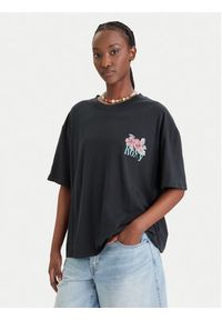 Roxy T-Shirt Talloversize Washed ERJZT06081 Czarny Oversize. Kolor: czarny. Materiał: bawełna #5