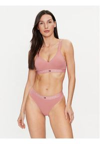 TOMMY HILFIGER - Tommy Hilfiger Stringi UW0UW04146 Różowy. Kolor: różowy. Materiał: bawełna