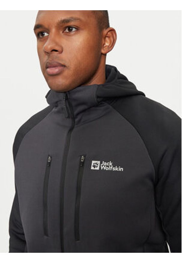 Jack Wolfskin Bluza techniczna Alpgrat Xt A62062 Szary Regular Fit. Kolor: szary. Materiał: syntetyk