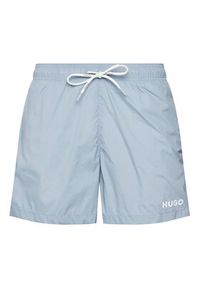 Hugo - HUGO Szorty kąpielowe Haiti 50469312 Błękitny Regular Fit. Kolor: niebieski. Materiał: syntetyk #6