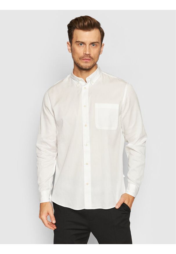 Selected Homme Koszula Rick 16077348 Biały Regular Fit. Kolor: biały. Materiał: bawełna