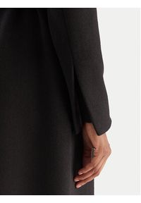 YES LONDON Płaszcz wełniany CD1218ECO Czarny Regular Fit. Kolor: czarny. Materiał: syntetyk #4