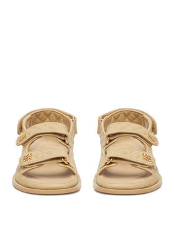 Nine West Sandały V1557-703-1 Beżowy. Kolor: beżowy. Materiał: skóra
