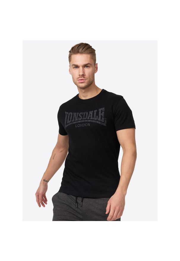 Koszulka Lonsdale Logo Kai. Kolor: czarny