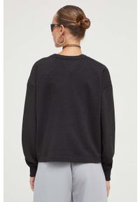 Tommy Jeans bluza damska kolor czarny z nadrukiem. Kolor: czarny. Materiał: bawełna. Wzór: nadruk. Styl: klasyczny #5