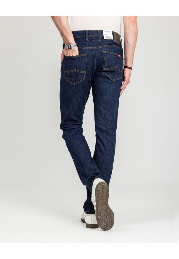 Męskie Spodnie Jeansowe Mustang Style Oregon Tapered Denim Blue 1018014 5000 901