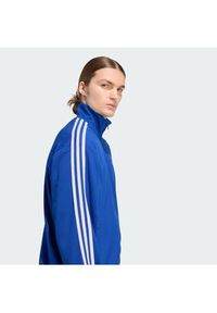 Adidas - adidas Bluza adicolor Firebird KE0790 Niebieski Loose Fit. Kolor: niebieski. Materiał: syntetyk #3