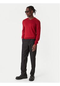 BOSS Sweter Baram 50476363 Czerwony Regular Fit. Kolor: czerwony. Materiał: wełna #2