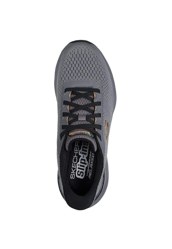 skechers - Buty sportowe męskie Skechers Edgeride Erlson. Kolor: szary. Materiał: materiał