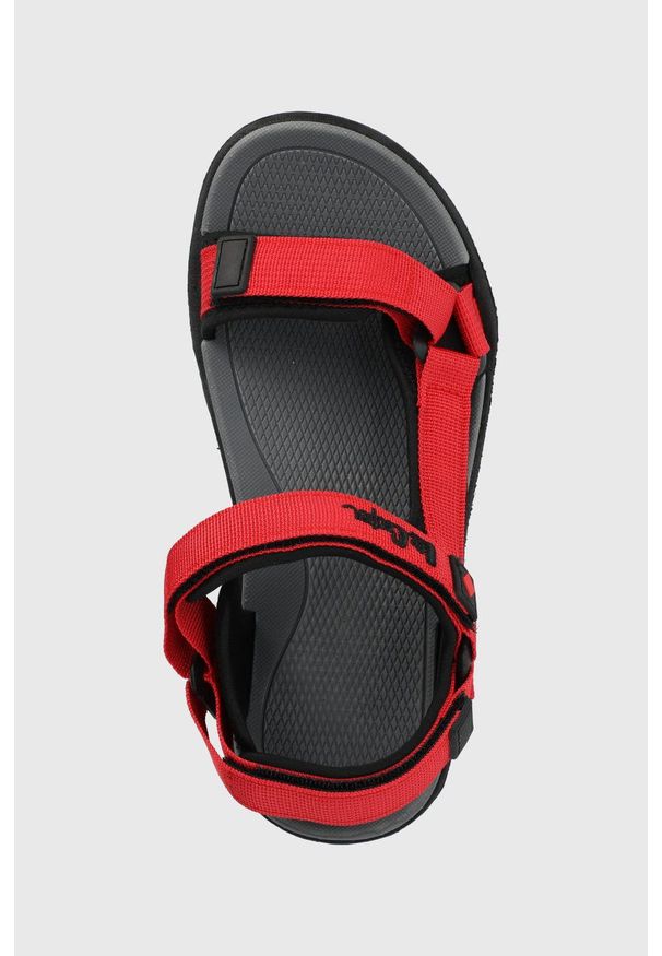 Lee Cooper sandały damskie kolor czerwony. Zapięcie: rzepy. Kolor: czerwony