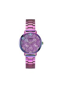 Guess Zegarek Sugarplum GW0670L3 Fioletowy. Kolor: fioletowy