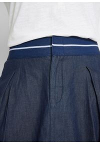 Spódnica dżinsowa z gumką w talii bonprix ciemnoniebieski. Kolor: niebieski #6
