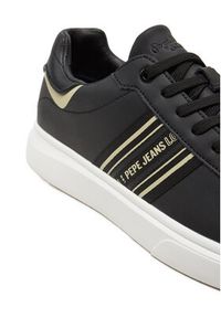 Pepe Jeans Sneakersy PMS00023 Czarny. Kolor: czarny. Materiał: skóra