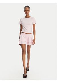 Juicy Couture Spódnica mini Smocked Terry JCGGS126006 Różowy Regular Fit. Kolor: różowy. Materiał: bawełna #3