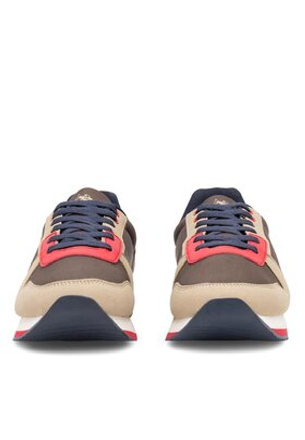 U.S. Polo Assn. Sneakersy NOBIL011M/CNH1 Khaki. Kolor: brązowy. Materiał: materiał