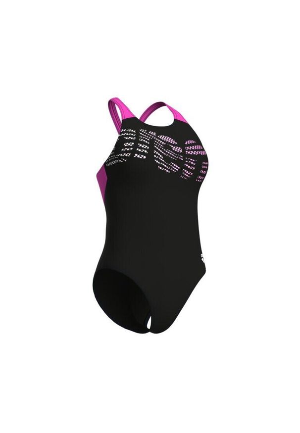 Damski kostium kąpielowy 1-częściowy Arena Flowing V Back. Kolor: czarny