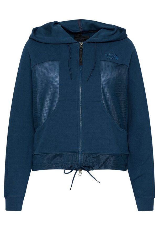 The North Face Bluza Hode-Ap NF0A3LC5 Granatowy Regular Fit. Kolor: niebieski. Materiał: bawełna