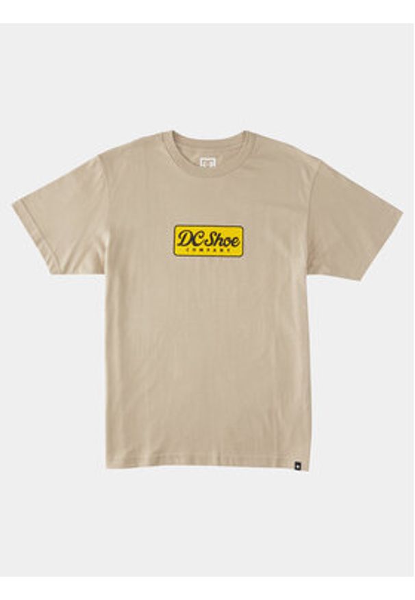 DC Shoes T-Shirt Happy Hour Tees ADYZT05293 Beżowy Regular Fit. Kolor: beżowy. Materiał: bawełna
