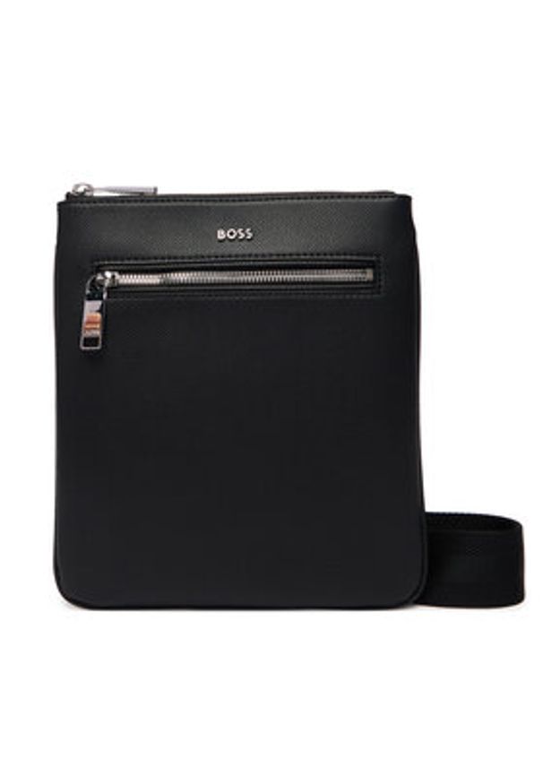 BOSS Saszetka 50558444 Czarny. Kolor: czarny. Materiał: skóra