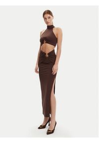 BARDOT Spódnica maxi 59024SB Brązowy Regular Fit. Kolor: brązowy. Materiał: syntetyk